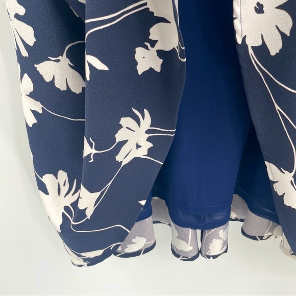 Brooks Brothers Sleeveless Floral Dress – Tie Waist, Full Skirt – Size 12 - Picture 6 of 13